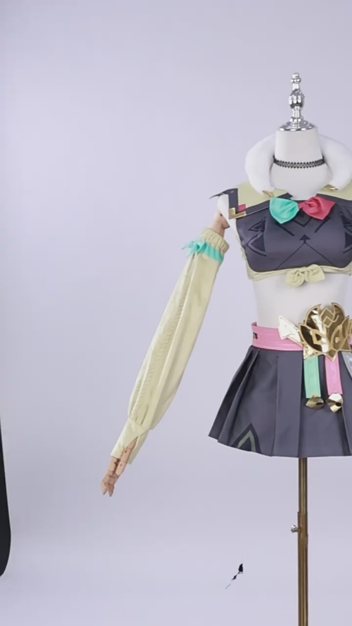 Genshin Impact Varesa Cosplay Costume – Gaming Outfit – video 16 of 18