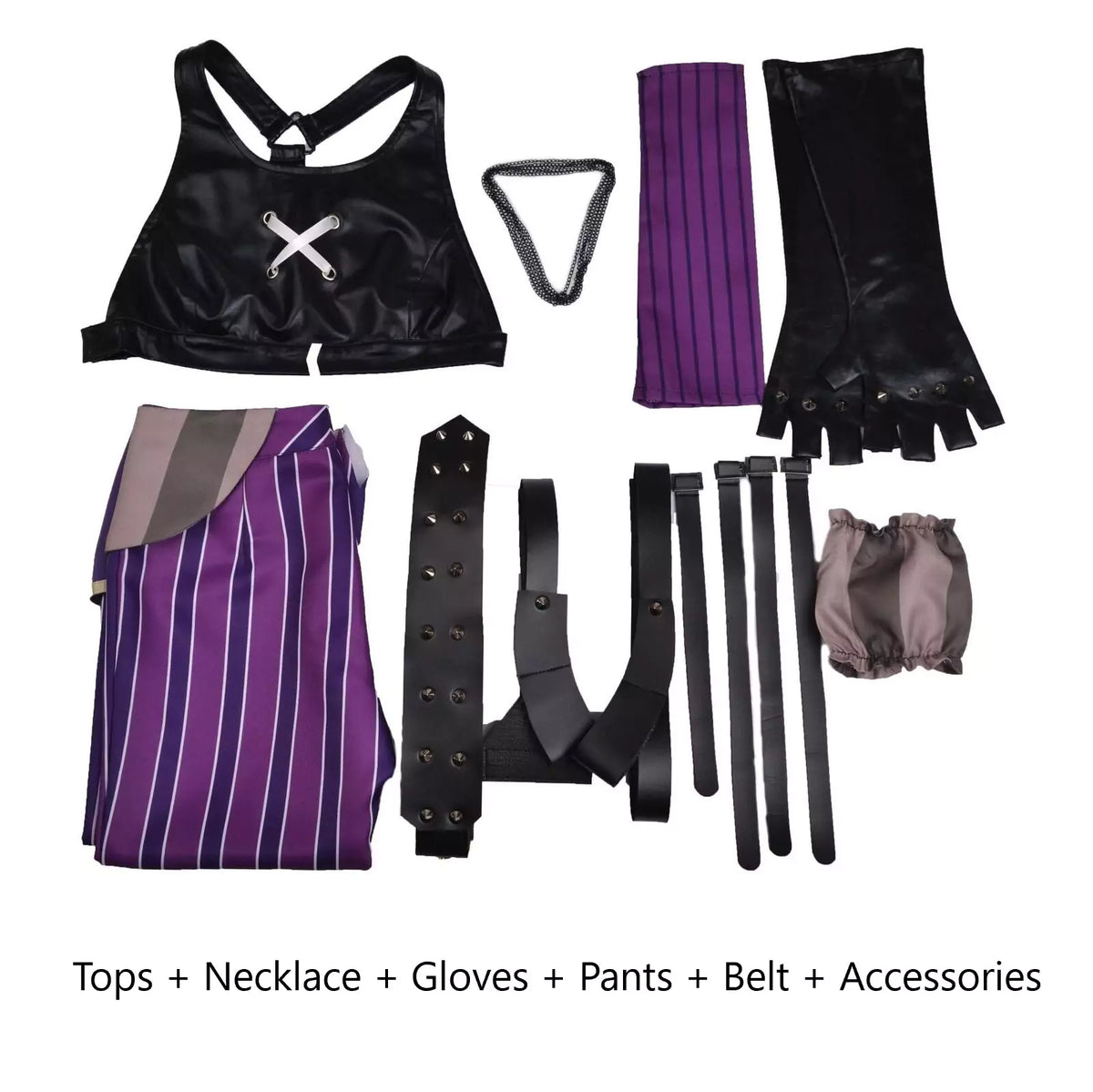 League of Legends Arcane Jinx Purple Cosplay Costume – Gaming Outfit – photo 3 of 12