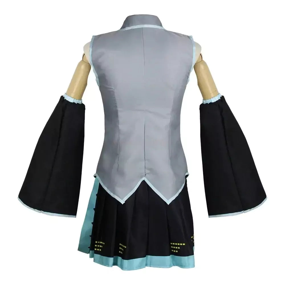Hatsune Miku Vocaloid Female Grey Cosplay Costume | Anime Outfit
