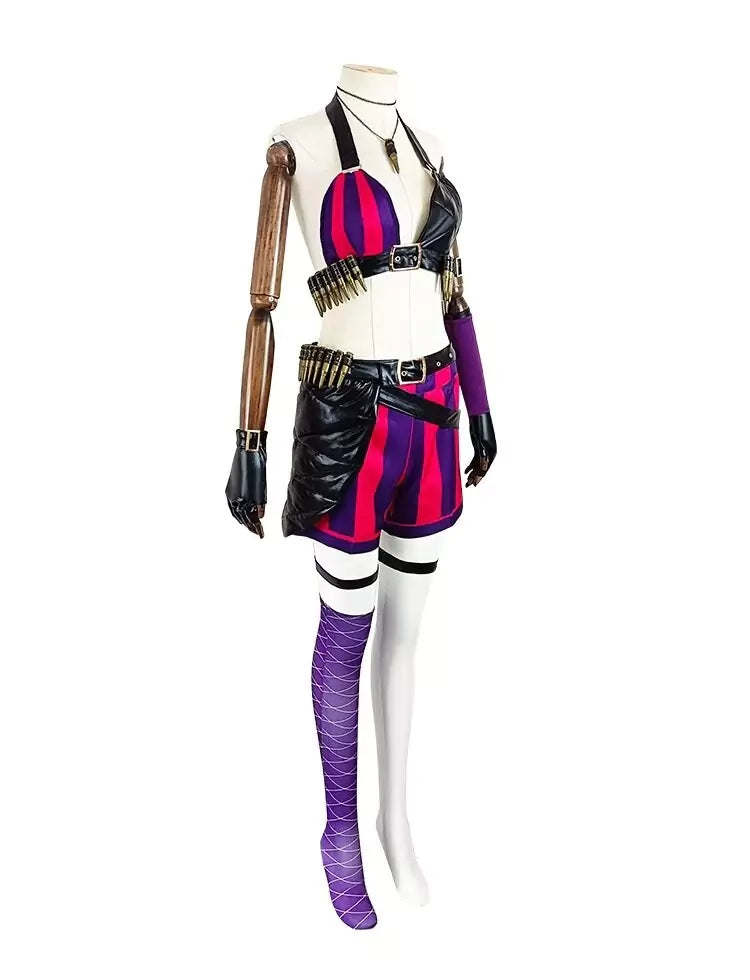 League of Legends Arcane Jinx Red Cosplay Costume – Gaming Outfit – photo 6 of 11