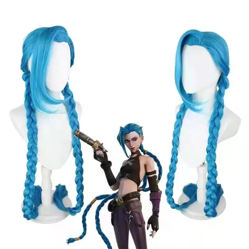 League of Legends Arcane Jinx Purple Cosplay Costume – Gaming Outfit – photo 11 of 12