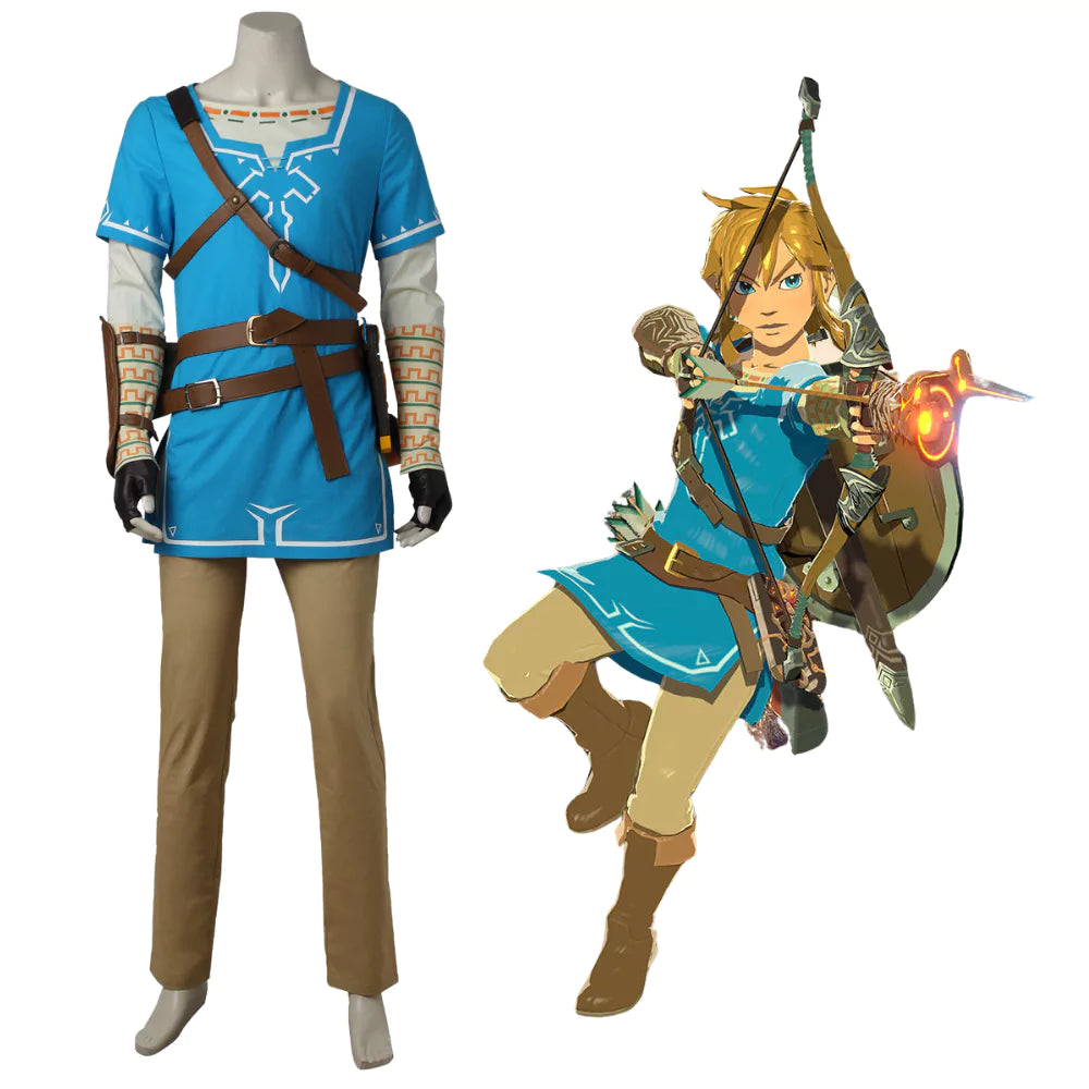 Breath of the Wild Link Blue Cosplay Costume – Gaming Outfit – Ace Cosplay