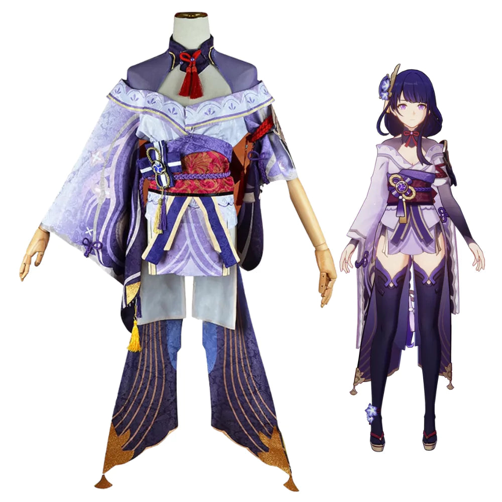 Costume de cosplay Raiden Shogun de Genshin Impact | Tenue de jeu
