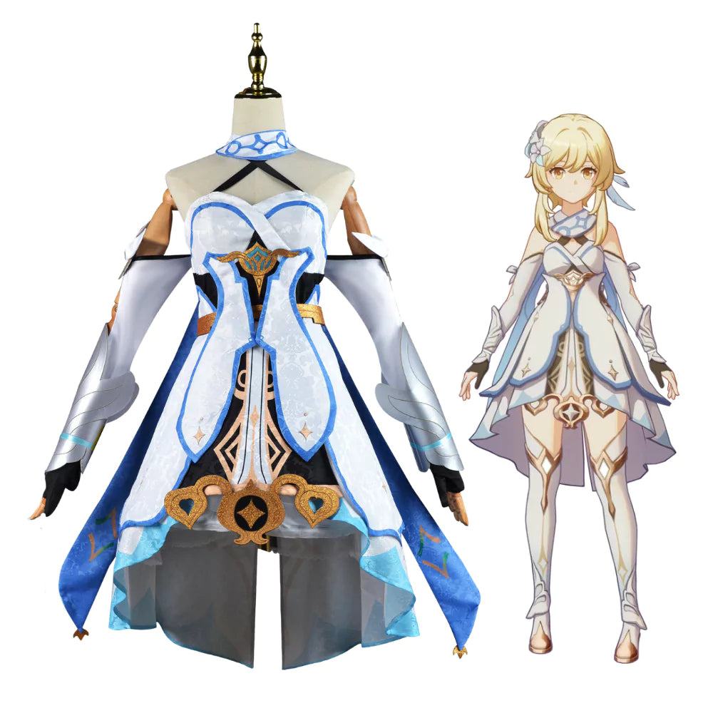 Genshin Impact Traveler Lumine Cosplay Costume – Gaming Outfit – Ace Cosplay