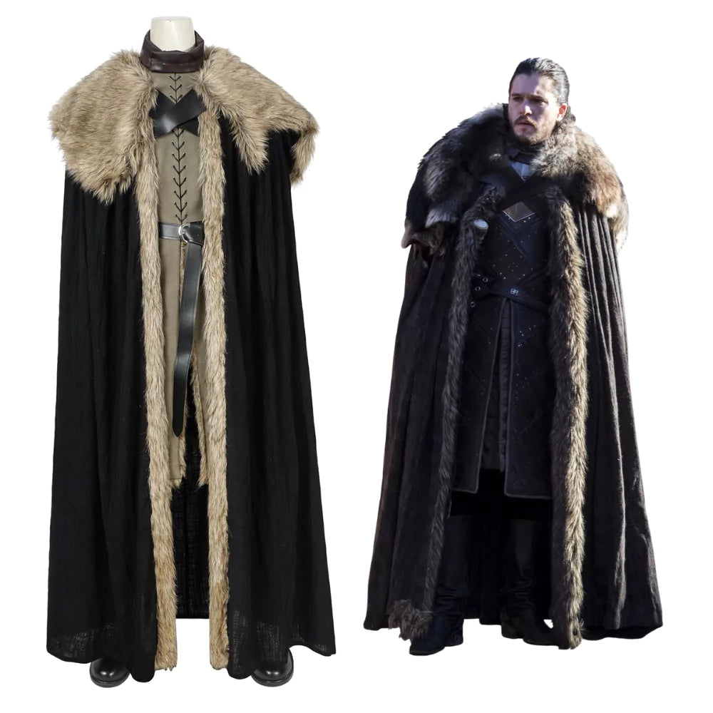 Game of Thrones S8 Jon Snow Cosplay Costume – TV Outfit – Ace Cosplay