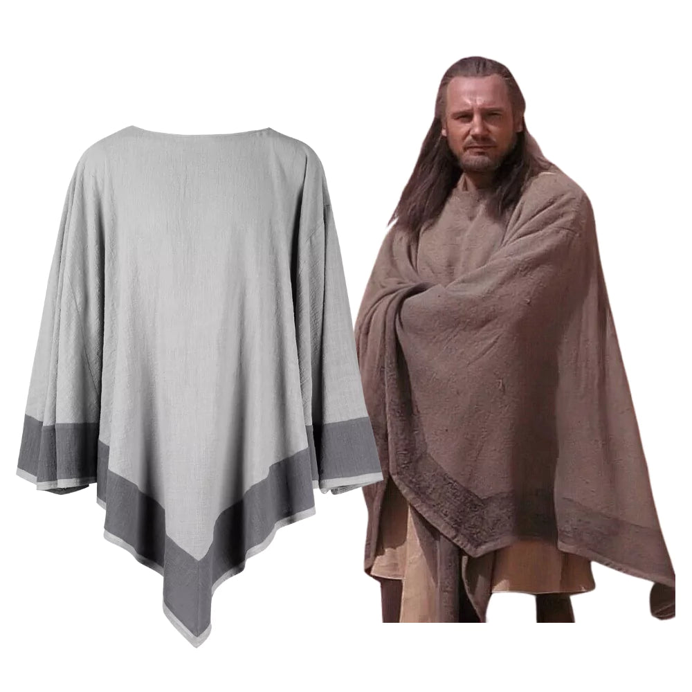 Star Wars Episode I Qui-Gon Jinn Cloak Cosplay Costume – TV Outfit – Ace Cosplay