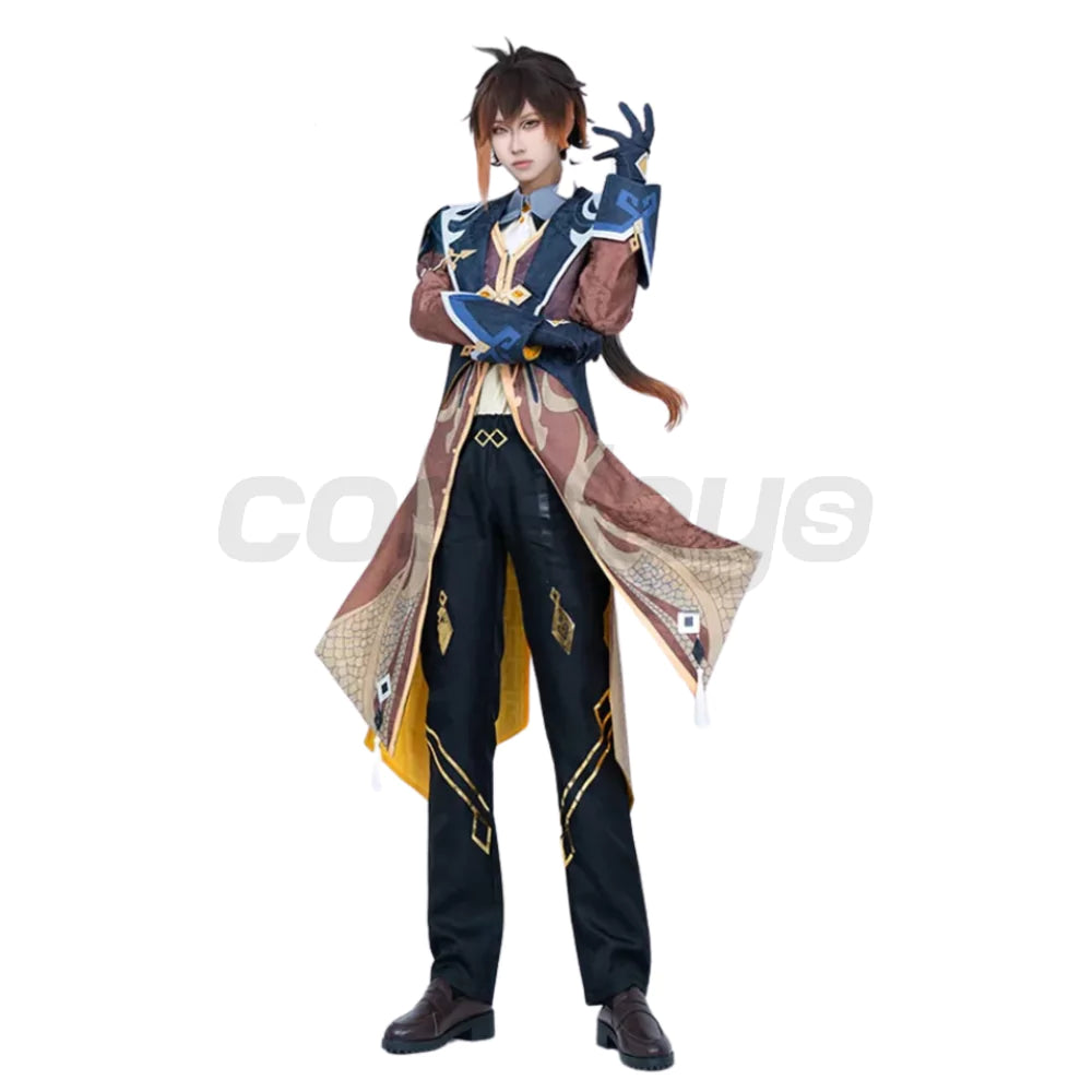 Genshin Impact Zhongli Cosplay Costume – Gaming Outfit – photo 4 of 14